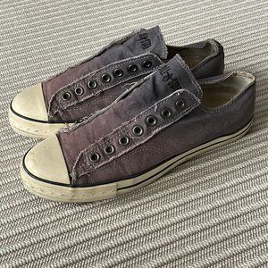 Converse x John Varvatos All Star Low Top Laceless Slip Ons - Mens 9 / Womens 11